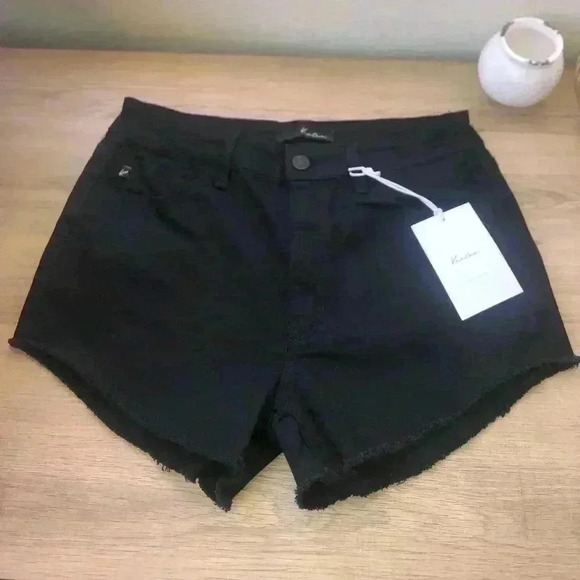 KanCan jean black cut off shorts sz 28/9 NWT - Picture 2 of 7